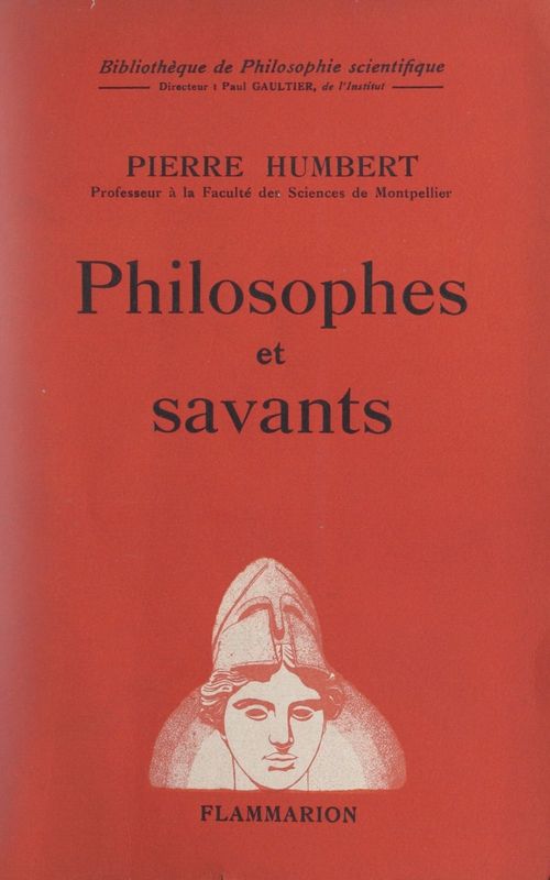 Couverture ebook de Philosophes et savants, de Pierre Humbert