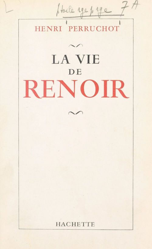 ebook cover of La vie de Renoir, by Henri Perruchot