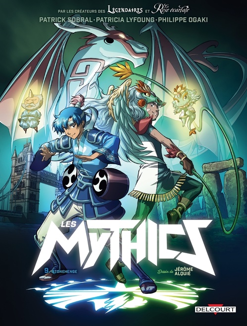 Couverture ebook de Les Mythics T09 - Stonehenge, de Patrick Sobral