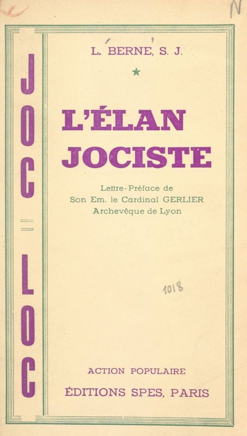 ebook cover of L'élan jociste, by Louis Berne