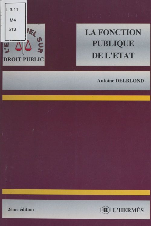 ebook cover of La fonction publique de l'État, by Michel-louis Martin