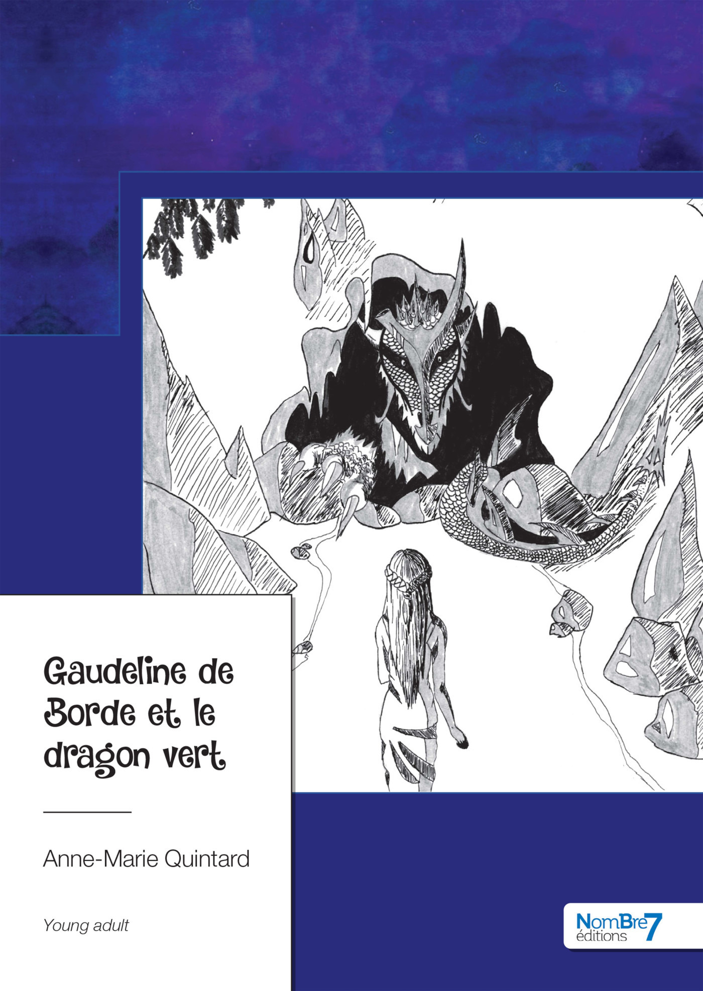 ebook cover of Gaudeline de Borde et le dragon vert, by Anne-marie Quintard