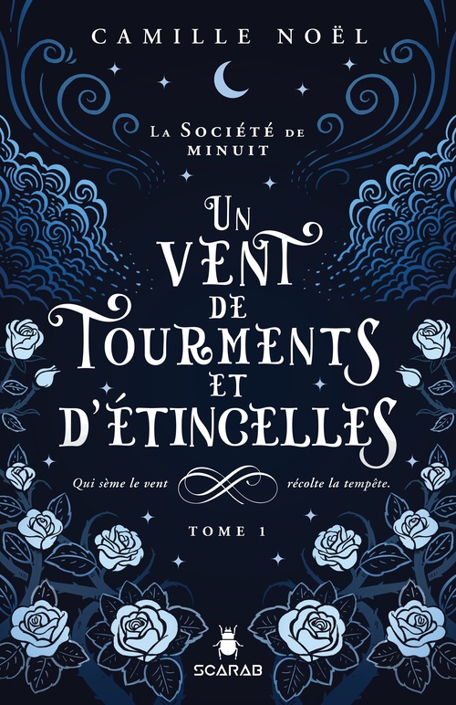 ebook cover of La société de minuit, t1 - Un vent de tourments et d'étincelles, by Camille Noël