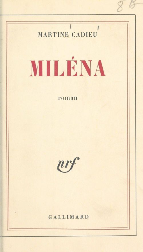 ebook cover of Miléna, by Martine Cadieu
