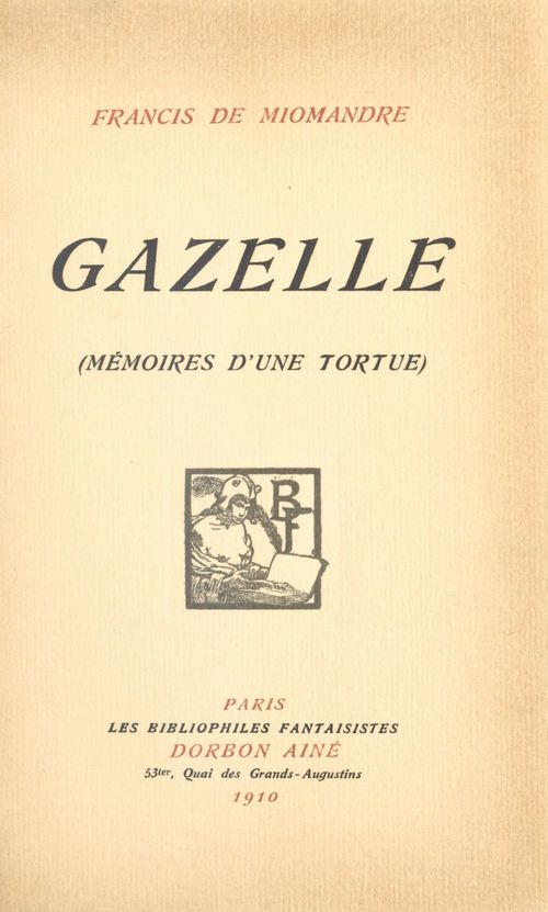 ebook cover of Gazelle, by Francis De Miomandre