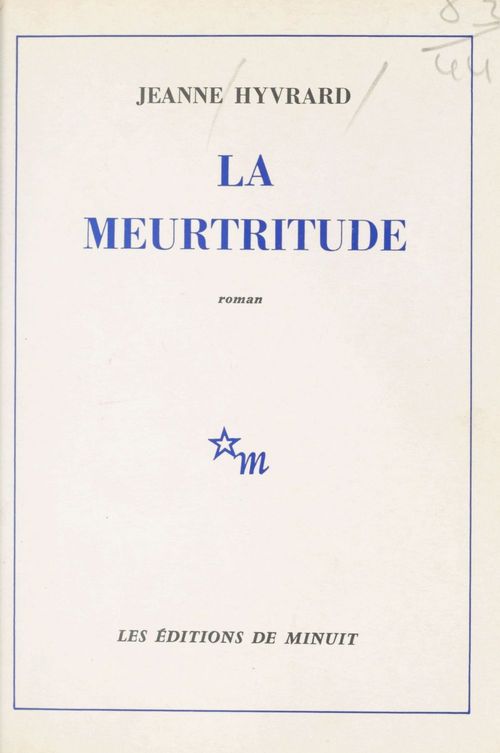 ebook cover of La meurtritude, by Jeanne Hyvrard