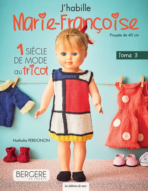 Couverture ebook de 1 siècle de mode au tricot, de Nathalie Perdoncin