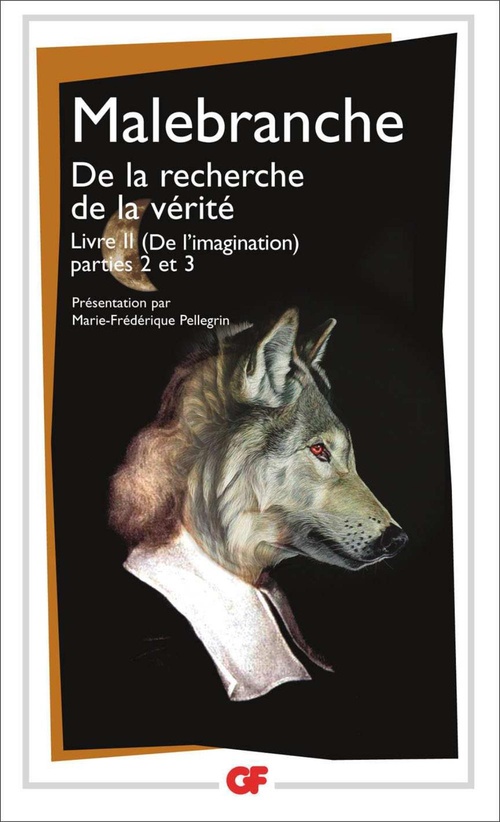 ebook cover of De la recherche de la vérité, by Nicolas de Malebranche