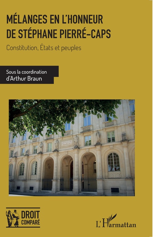 Couverture ebook de Mélanges en l'honneur de Stéphane Pierré-Caps, de Arthur Braun