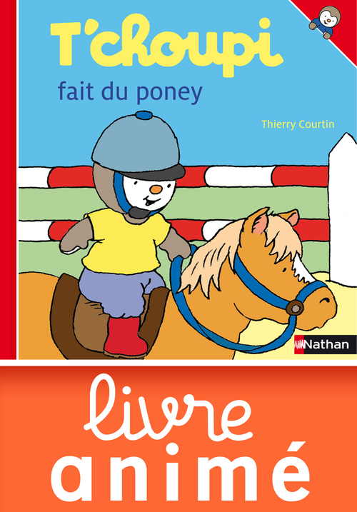 ebook cover of T'choupi fait du poney, by Thierry Courtin