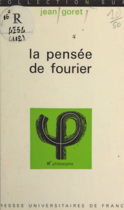 ebook cover of La pensée de Fourier, by Jean Goret