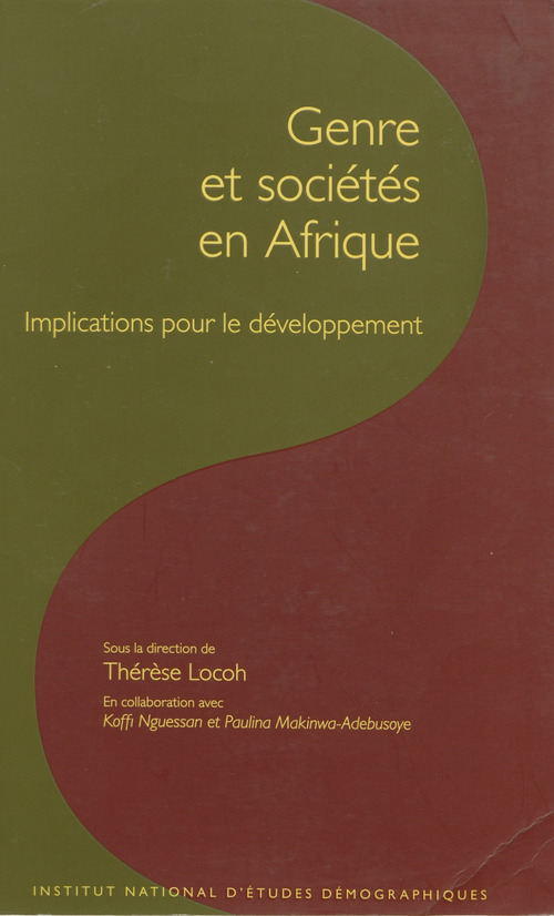 Couverture ebook de Genre et société en Afrique, de