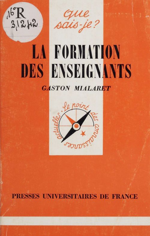 Couverture ebook de La formation des enseignants, de Gaston Mialaret