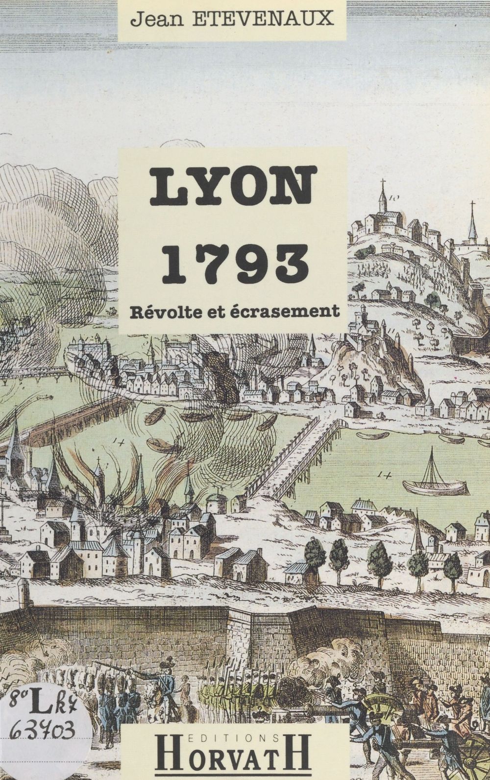 ebook cover of Lyon 1793, by Jean Etèvenaux