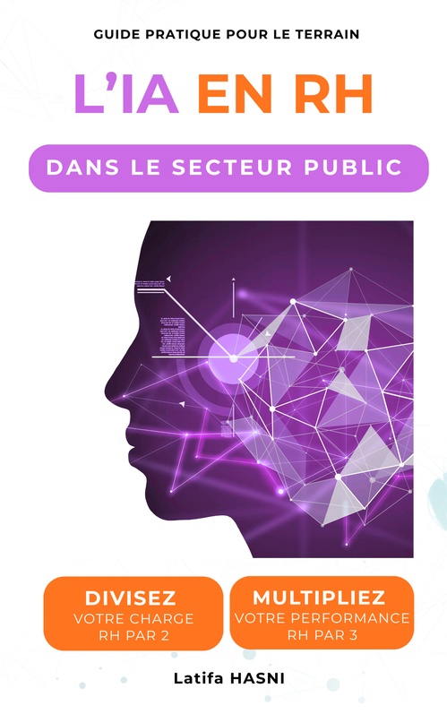 Couverture ebook de L'IA en RH dans le secteur public, de Latifa Hasni