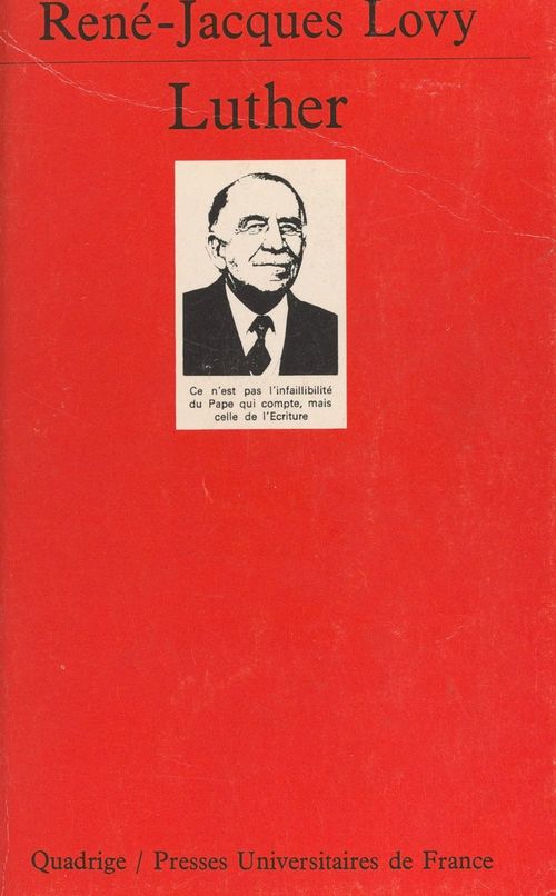 ebook cover of Luther, by Rene-Jacques Lovy