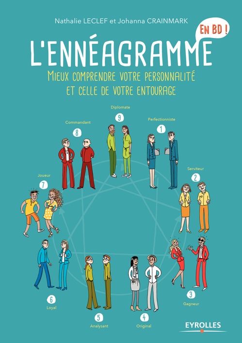 ebook cover of L'ennéagramme en BD, by Johanna Crainmark, Nathalie Leclef
