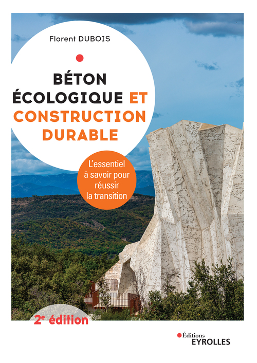 Couverture ebook de Béton écologique et construction durable, de Florent Dubois