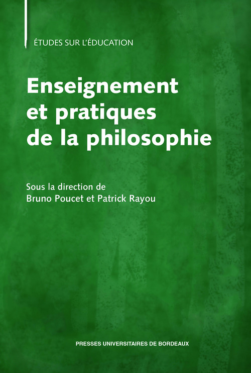ebook cover of Enseignement et pratiques et philosophie, by Bruno Poucet, Alain Doressoundiram