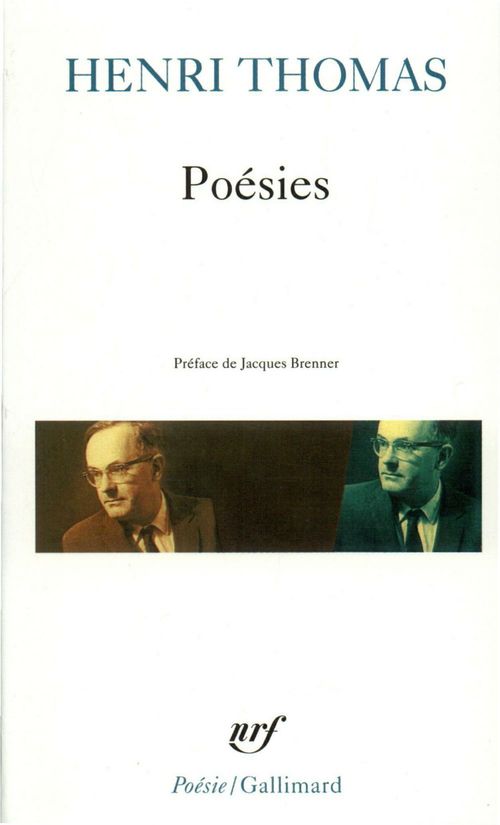 Couverture ebook de Poésies, de Henri Thomas