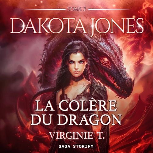 audiobook cover of Dakota Jones Tome 2 : La Colère du dragon, by Virginie T.
