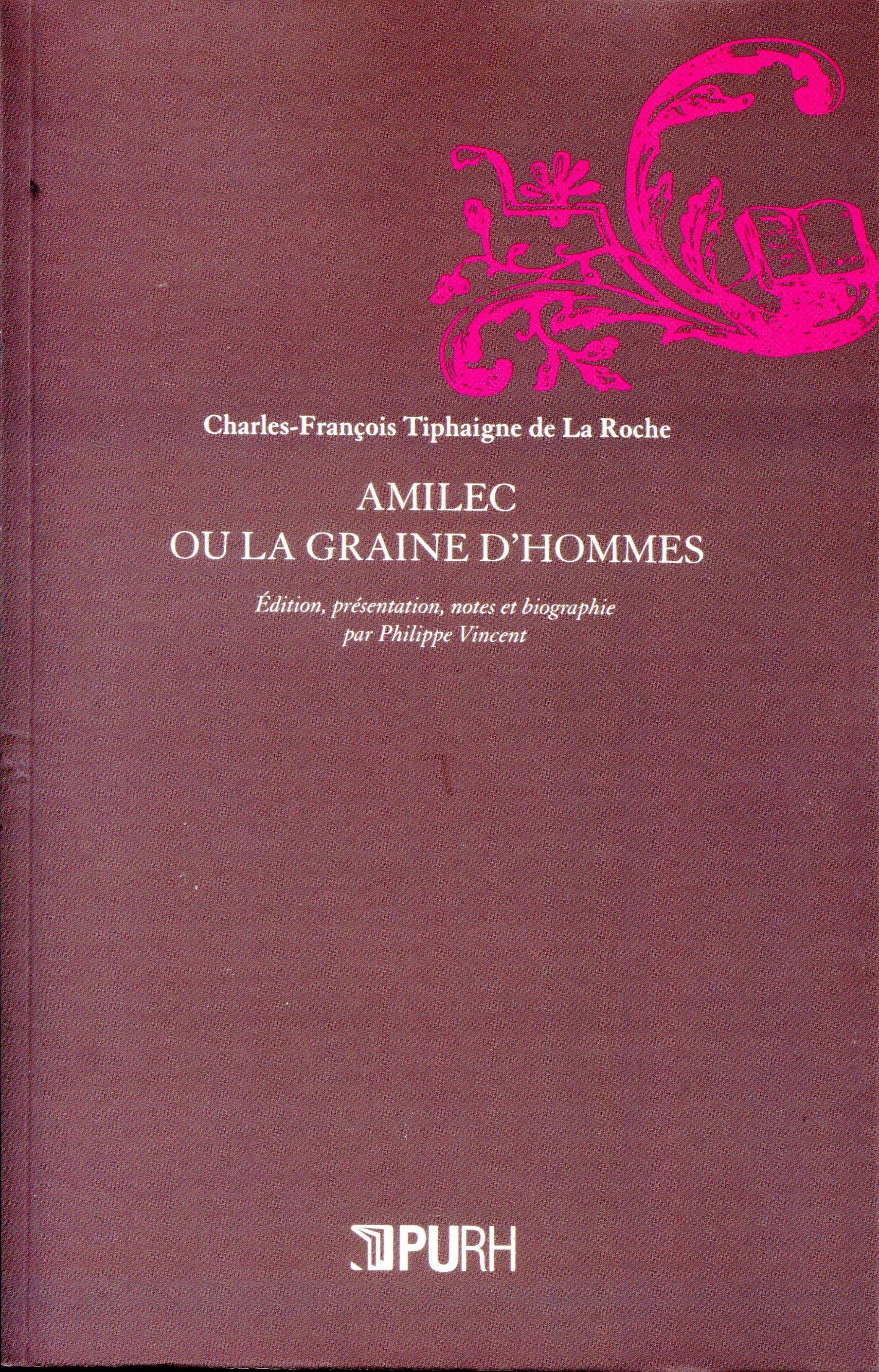 Couverture ebook de Amilec, ou la graine d'hommes, de Tiphaigne De La Roche