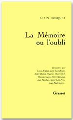 Couverture ebook de La mémoire ou l'oubli, de Alain Bosquet