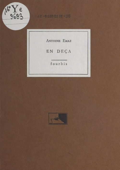 Couverture ebook de En deçà, de Emaz A