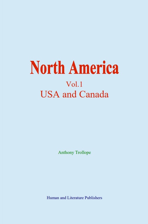 ebook cover of North America, by Anthony Trollope