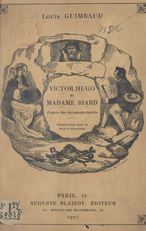 ebook cover of Victor Hugo et Madame Biard, by Louis Guimbaud
