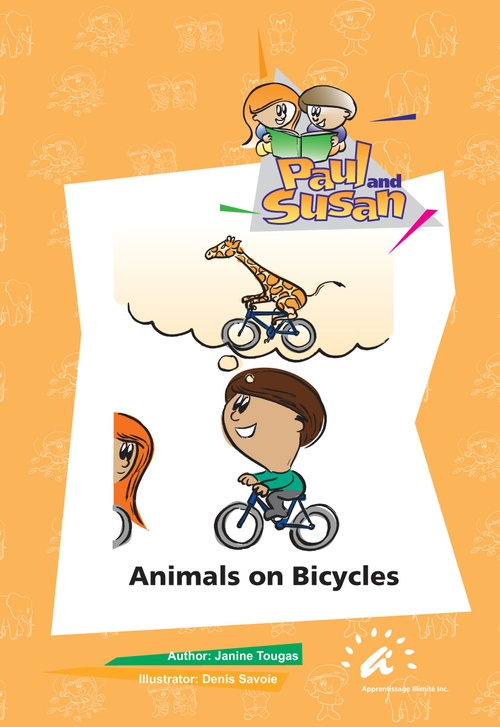 ebook cover of Animals on Bicycles, by Janine Tougas