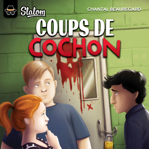 audiobook cover of Coups de cochon, by Chantal Beauregard