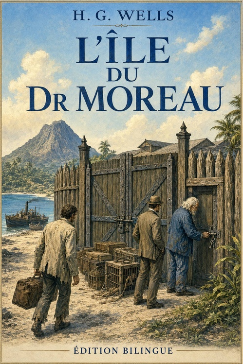 Couverture ebook de L'Île du docteur Moreau, de Herbert George Wells