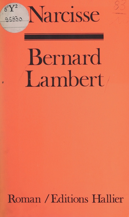 Couverture ebook de Narcisse, de Bernrad Lambert