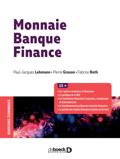 Couverture ebook de Monnaie, banque, finance, de Paul-Jacques Lehmann, Pierre Gruson, Fabrice Roth
