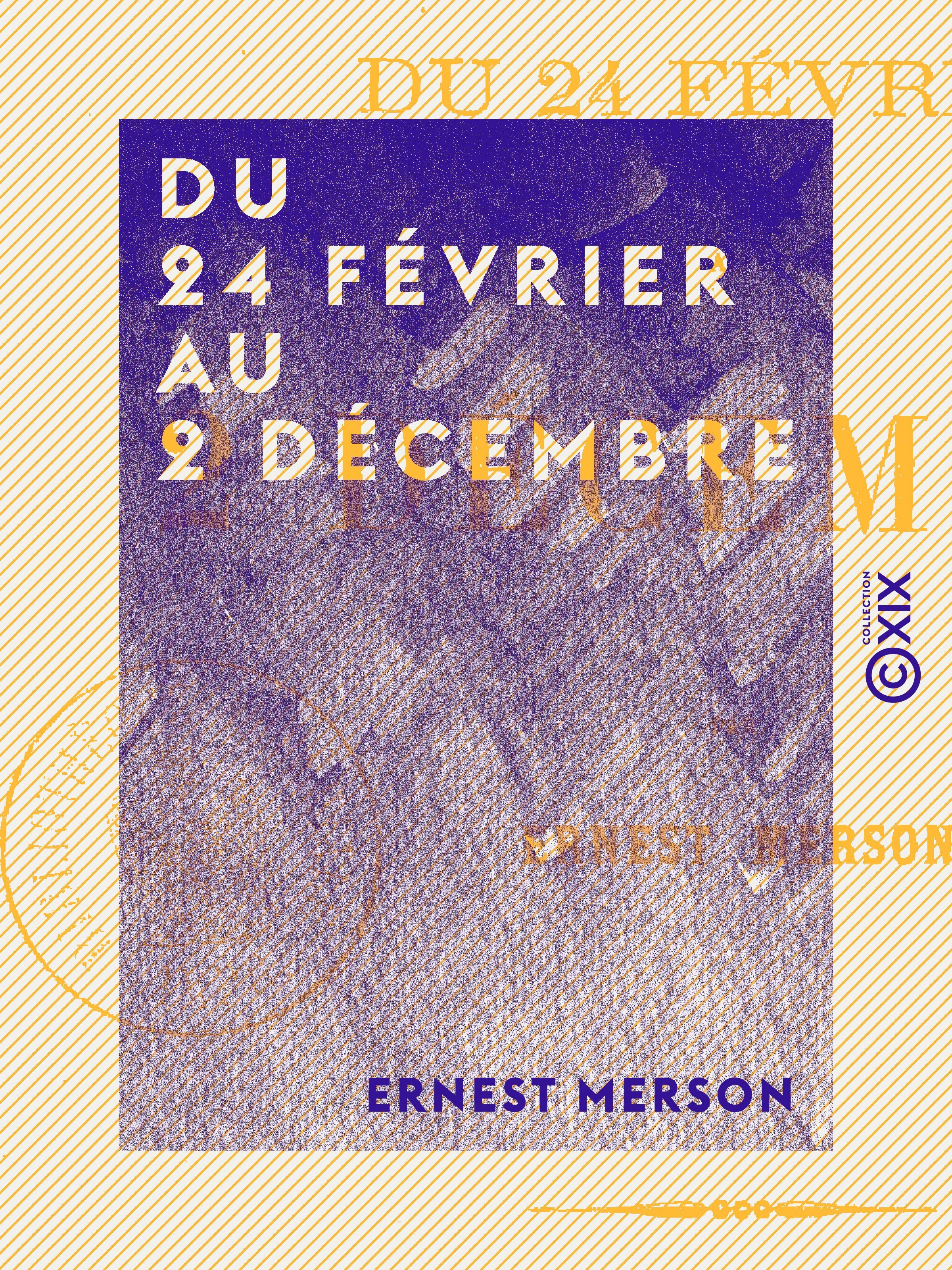 Couverture ebook de Du 24 février au 2 décembre, de Ernest Merson