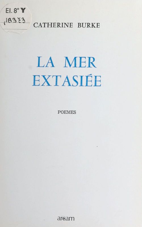 ebook cover of La mer extasiée, by Catherine Burke