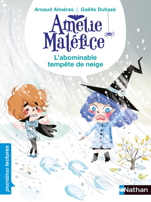 Couverture ebook de Amélie Maléfice - L'abominable tempête de neige, de Arnaud Alméras, Gaëlle Duhazé