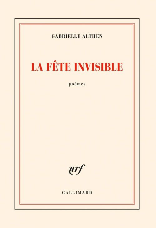 Couverture ebook de La fête invisible, de Gabrielle Althen