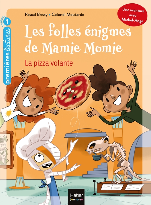 Couverture ebook de Les folles énigmes de Mamie Momie - La pizza volante GS/CP 5/6 ans, de Pascal Brissy
