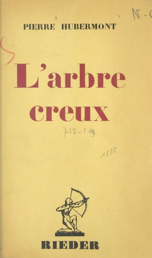 ebook cover of L'arbre creux, by Pierre Hubermont