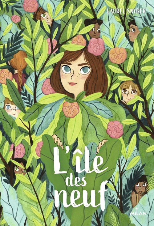 ebook cover of L'île des neuf, by Laurel Snyder