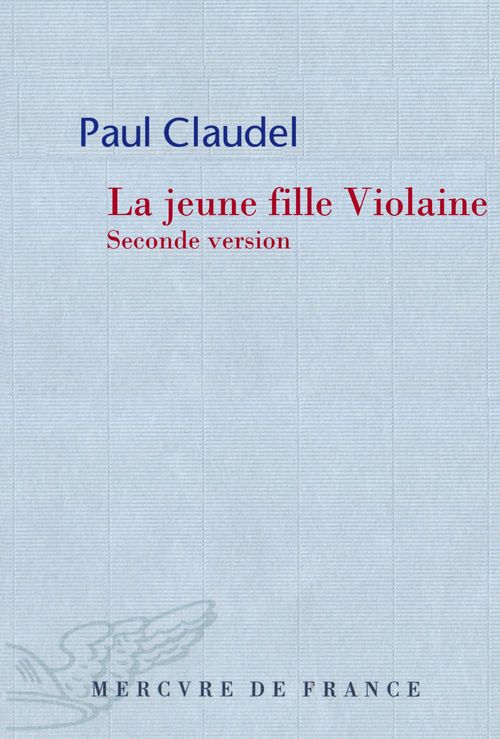 ebook cover of La jeune fille Violaine, by Paul Claudel
