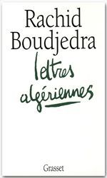 Couverture ebook de Lettres algériennes, de Rachid Boudjedra