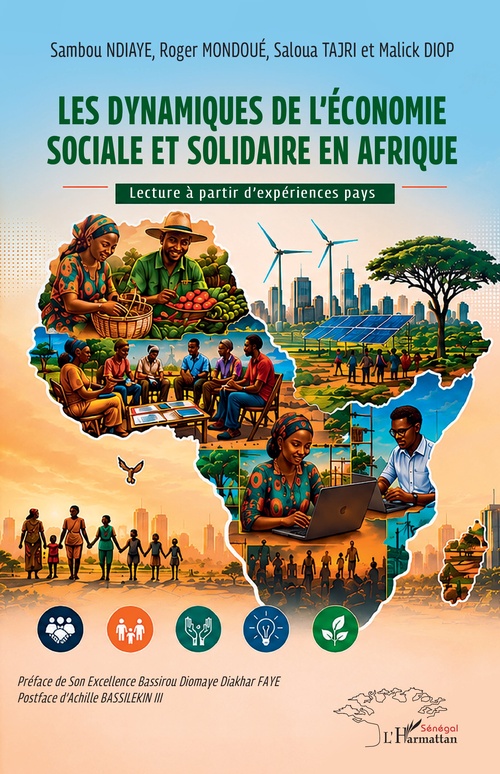 Couverture ebook de Les dynamiques de l´économie sociale et solidaire en Afrique, de Sambou Ndiaye, Roger Mondoué, Saloua Tajri, Malick Diop