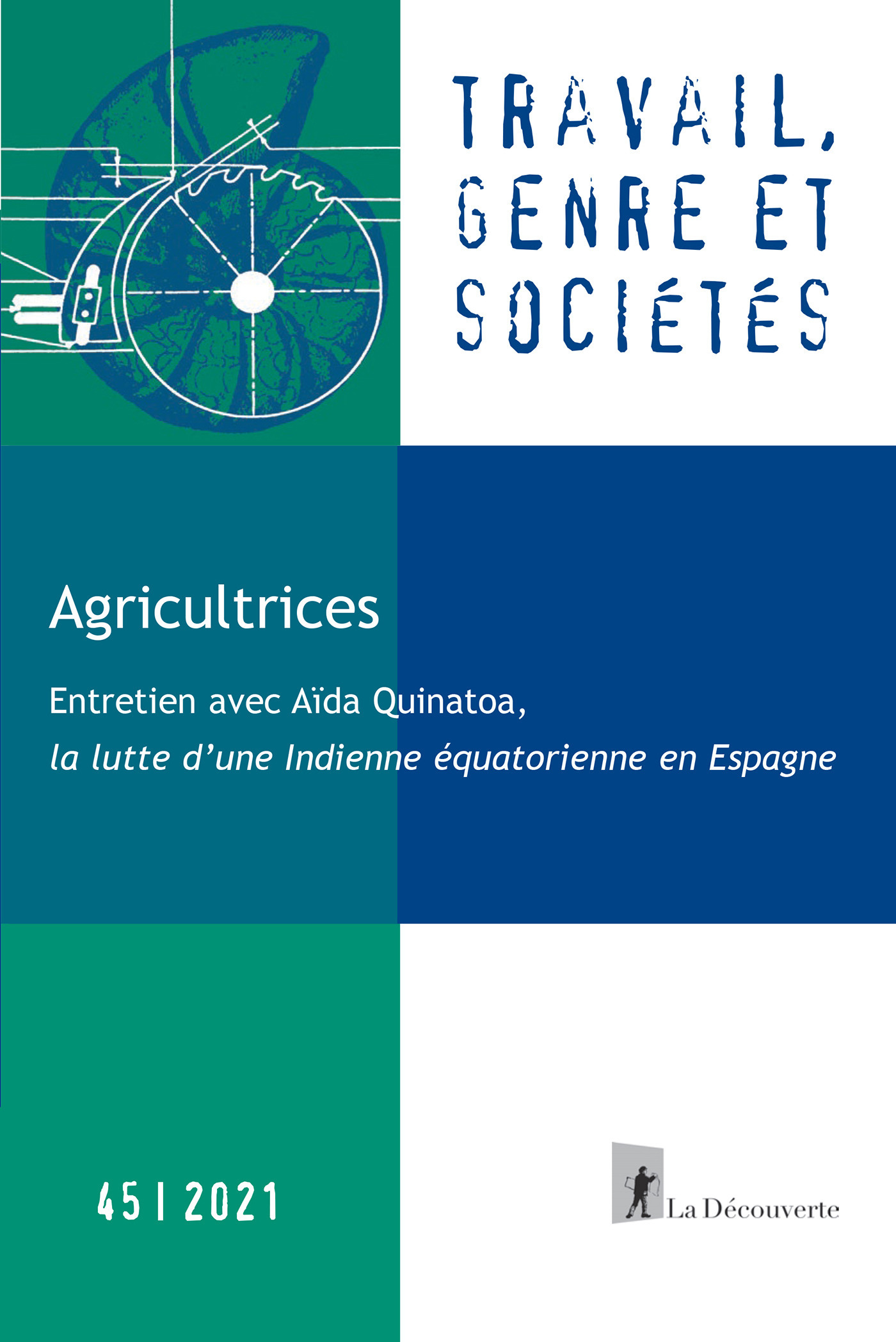 Couverture ebook de Travail, genre et sociétés, de Collectif