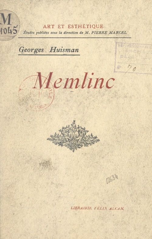 Couverture ebook de Memlinc, de Georges Huisman
