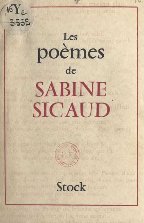 Couverture ebook de Les poèmes de Sabine Sicaud, de Sabine Sicaud