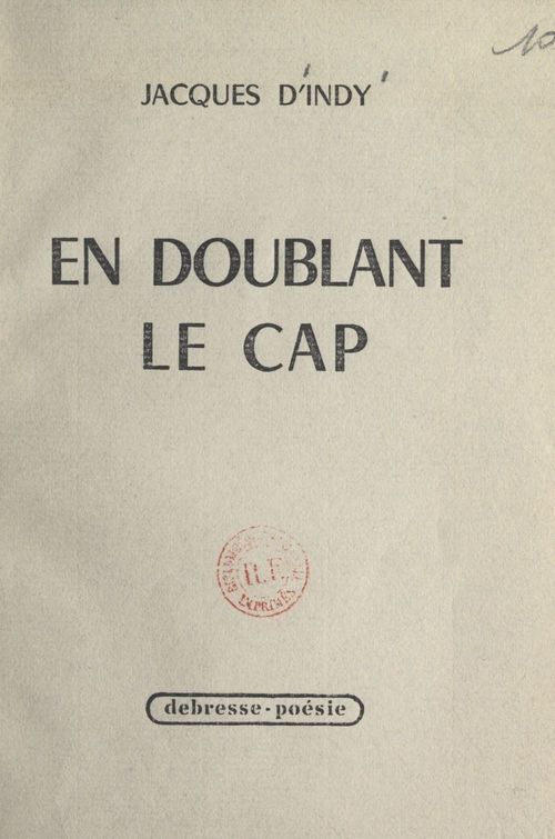Couverture ebook de En doublant le cap, de Jacques D''Indy