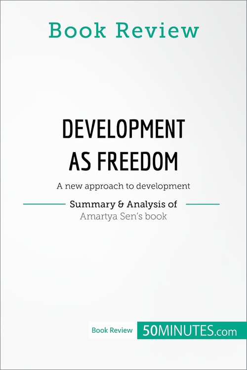 Couverture ebook de Book Review: Development as Freedom by Amartya Sen, de 50minutes